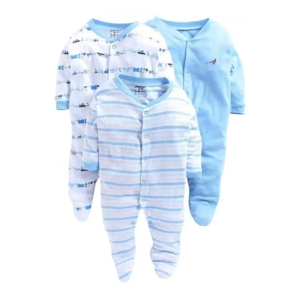 Romper For Baby Boys & Baby Girls Striped Cotton Blend-1